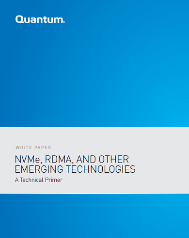 NVMe, RDMA, and Other Emerging Technologies - A Technical Primer